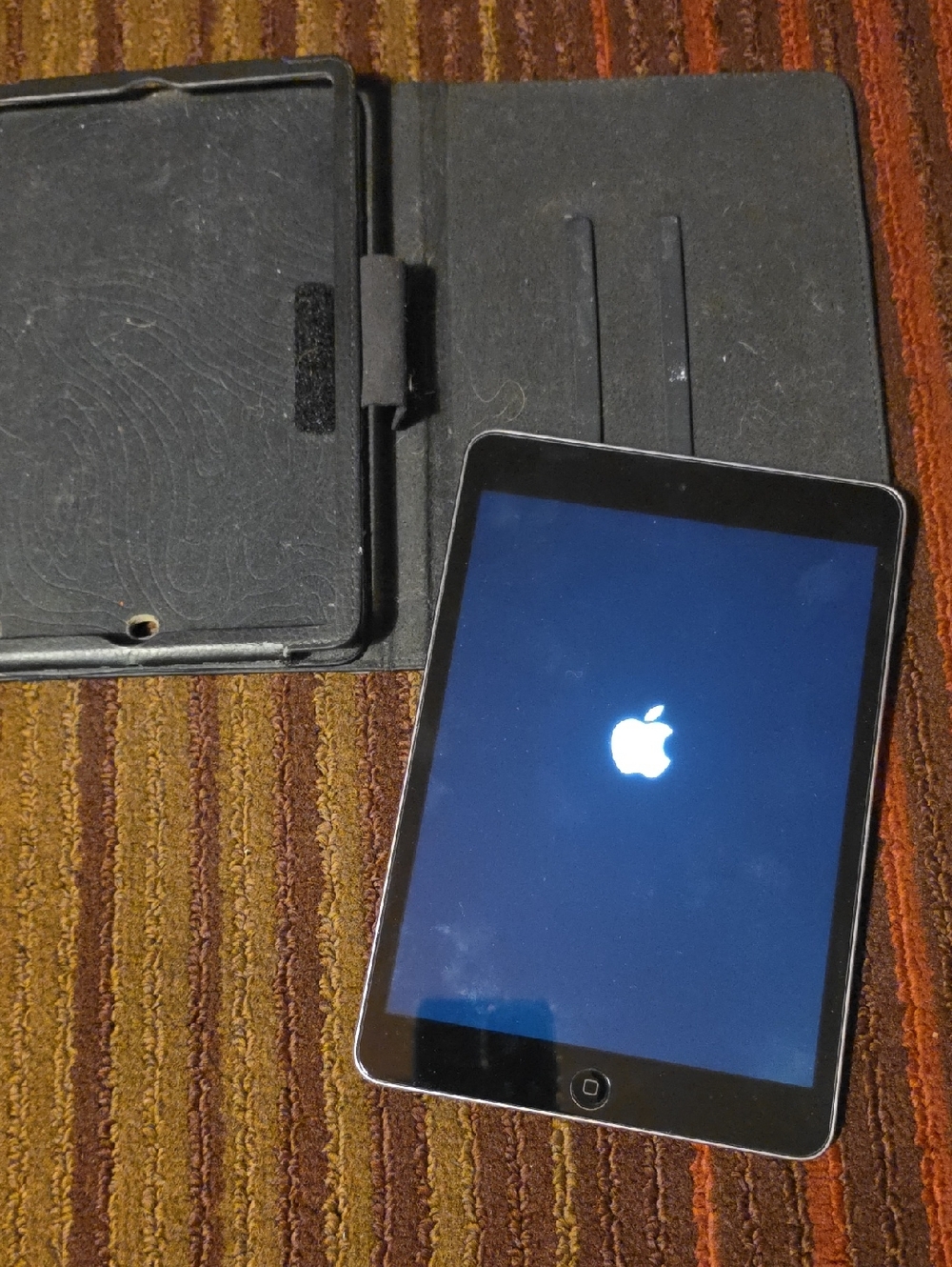 Apple iPad with Black Folio Case and Black Front
